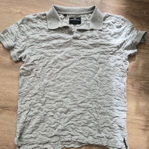 Rodd And Gunn Textured Gray Polo Shirt